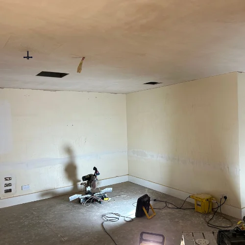 Period room prepped for renovation decorating